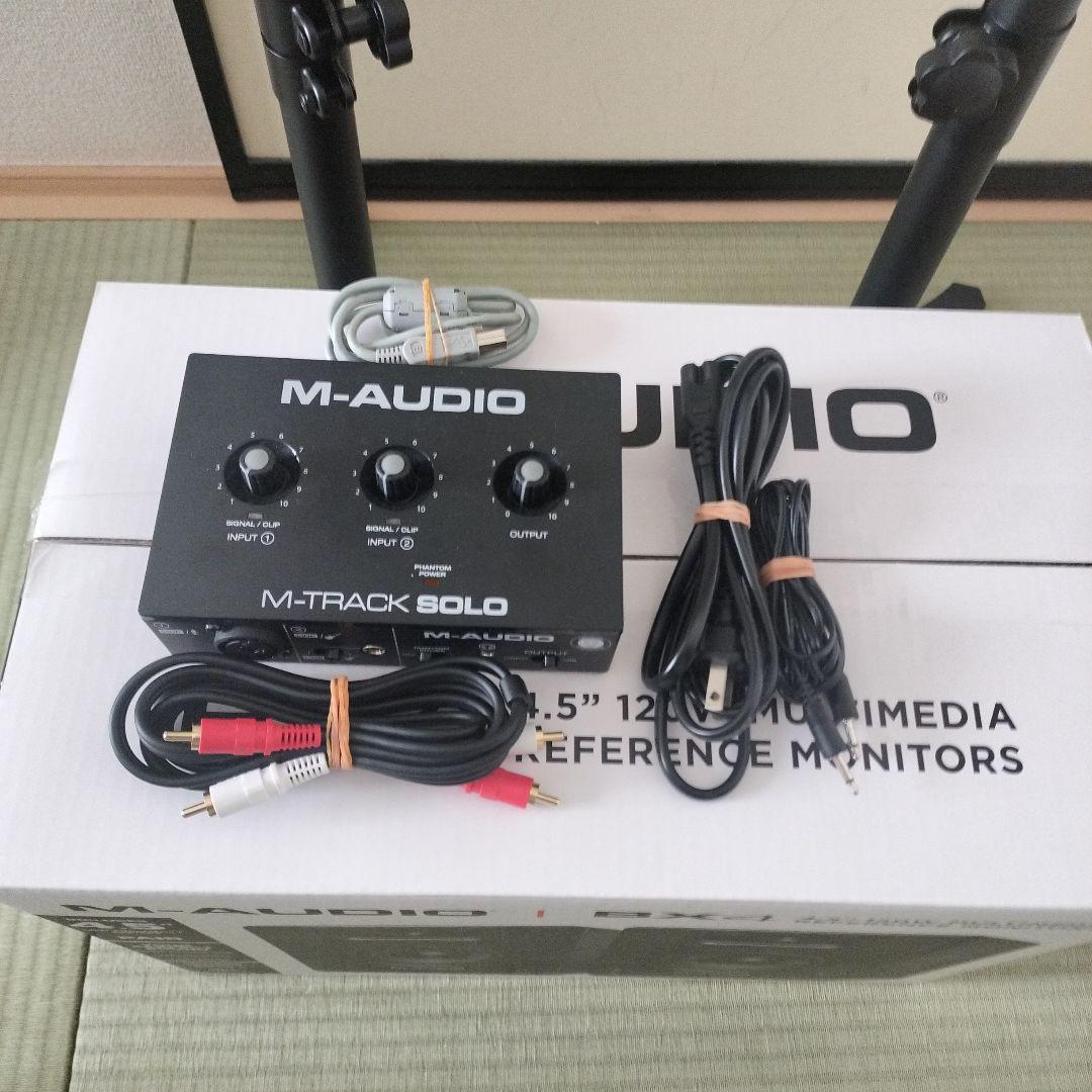 (即使用OK)M-Audio BX4＋Solo＋スタンド＋ケーブル DTMセット