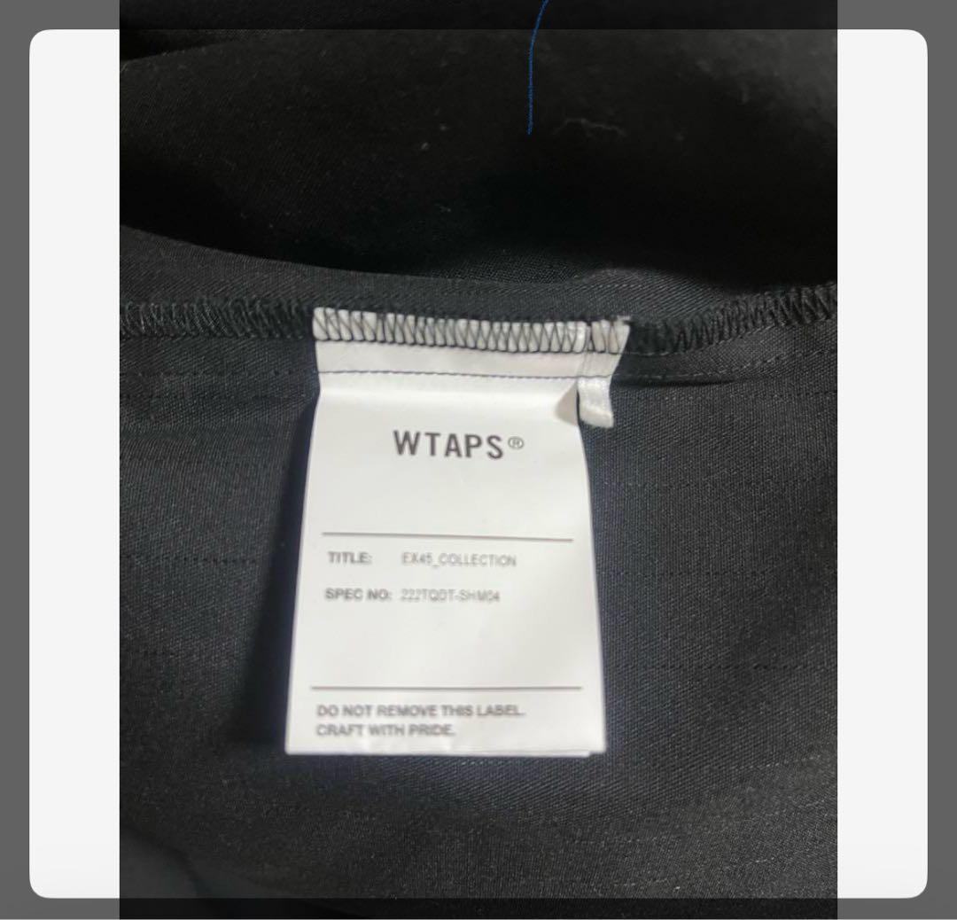 《美品》WTAPS ブラック ノーカラーシャツ ジャケット SIZE 02