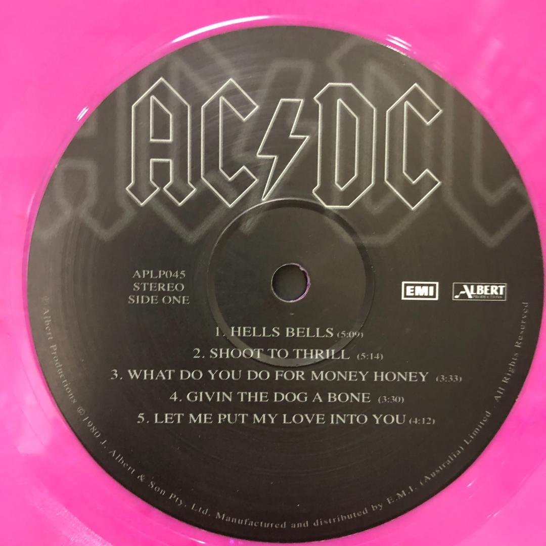 AC/DC – Back In Black Pink Marbled