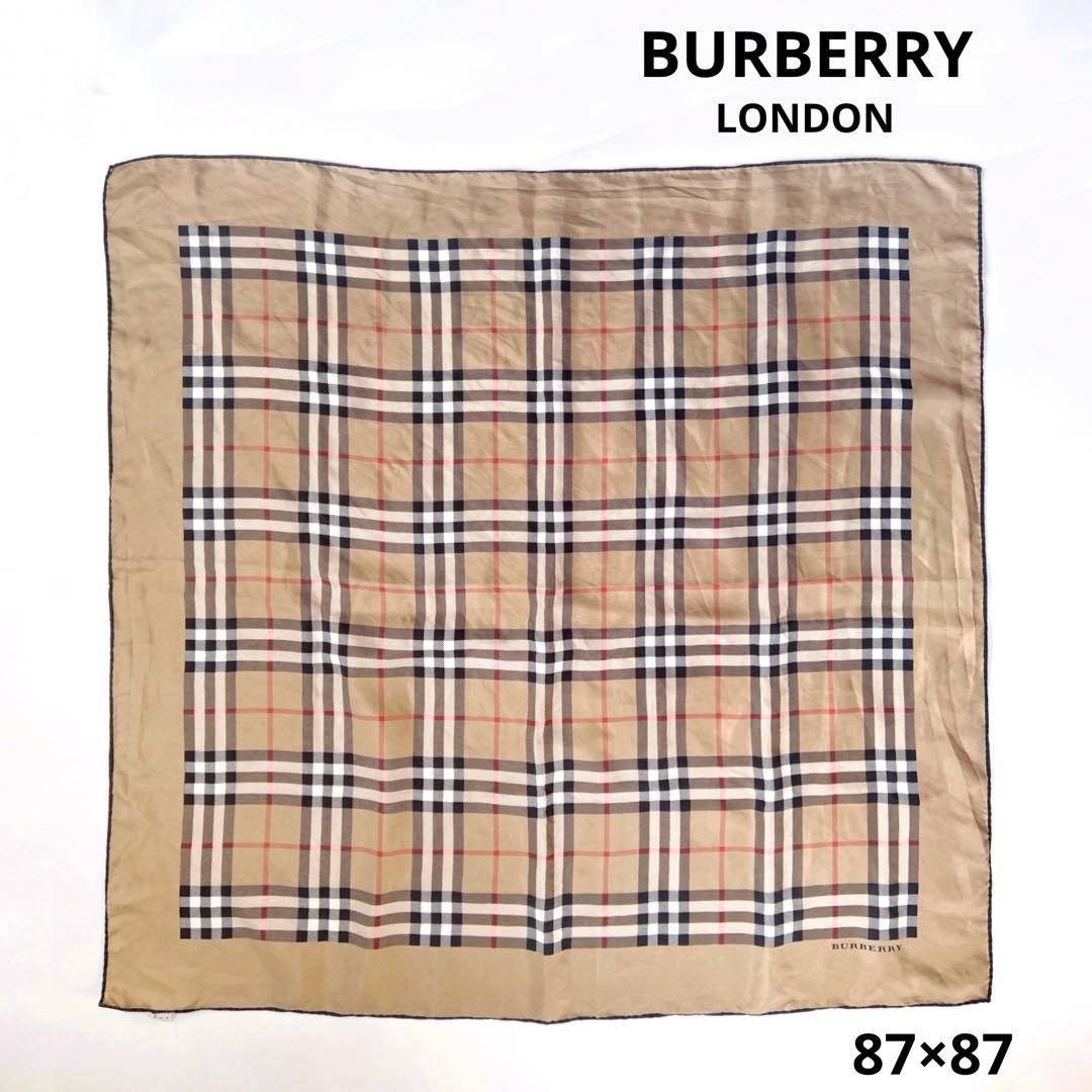 BURBERRY LONDON ノバチェック 大判スカーフ 87×87