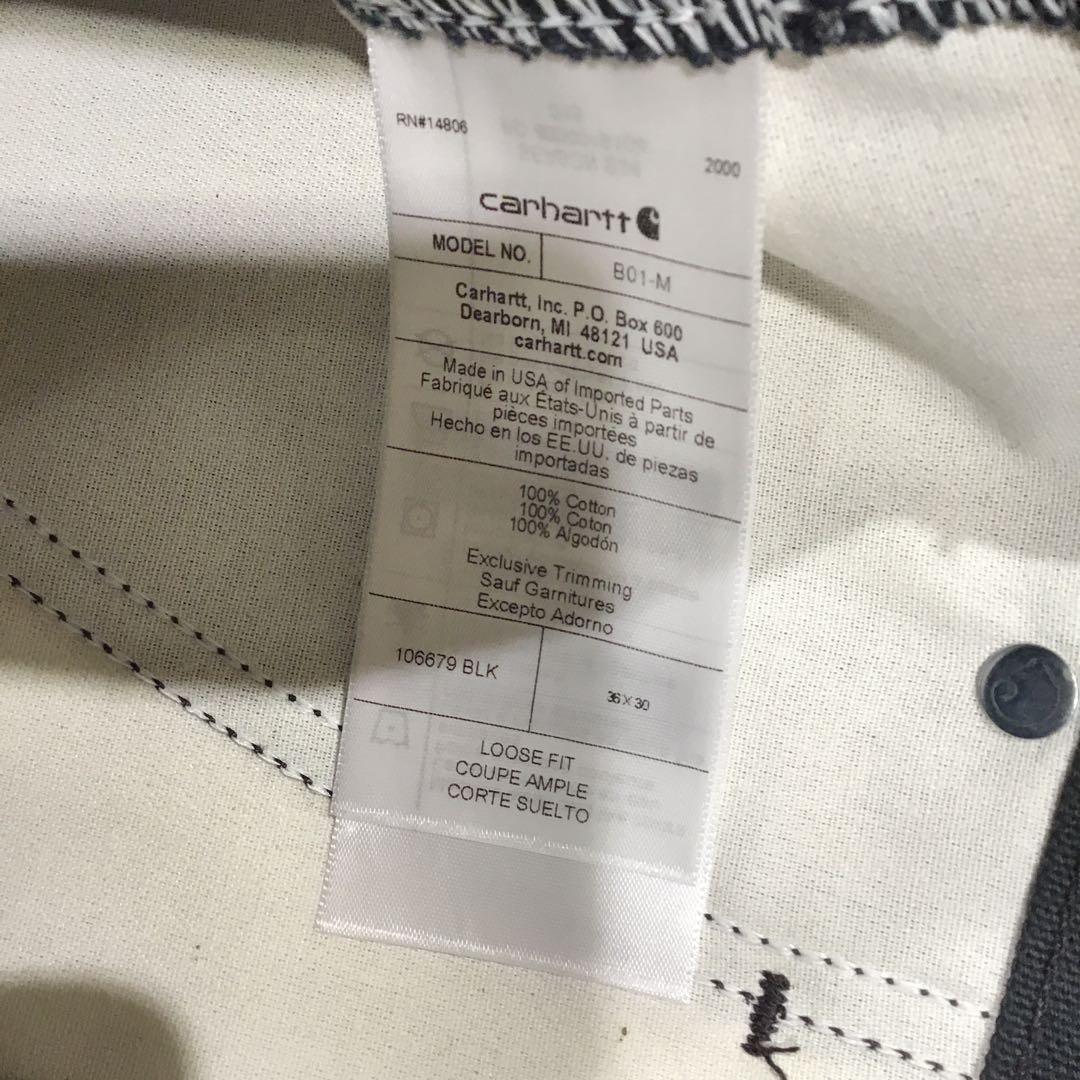 【送料無料】新品未使用タグ付き Carhartt カーハートダブルニー36×30
