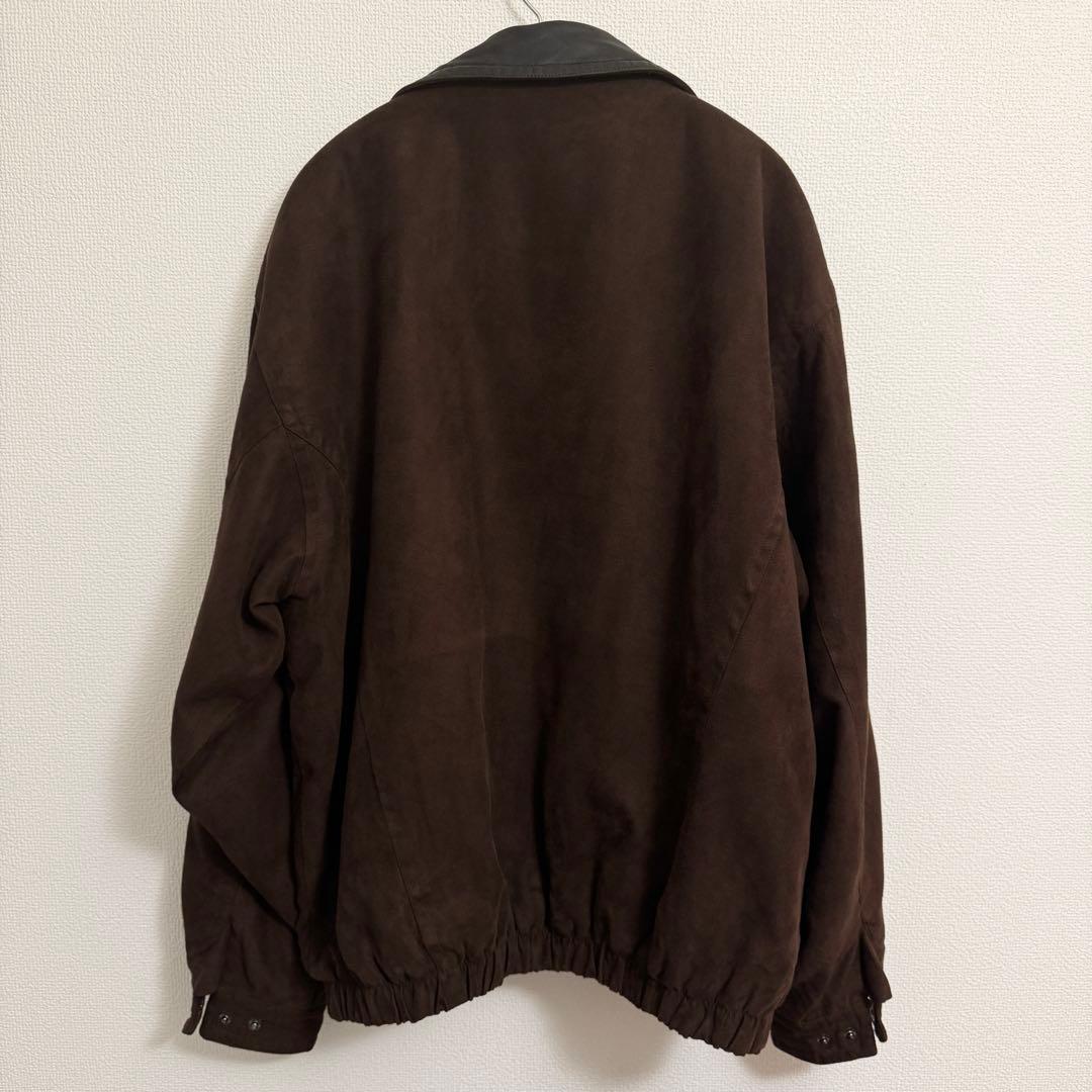 weatherproof フェイクスエードブルゾン L ブラウン