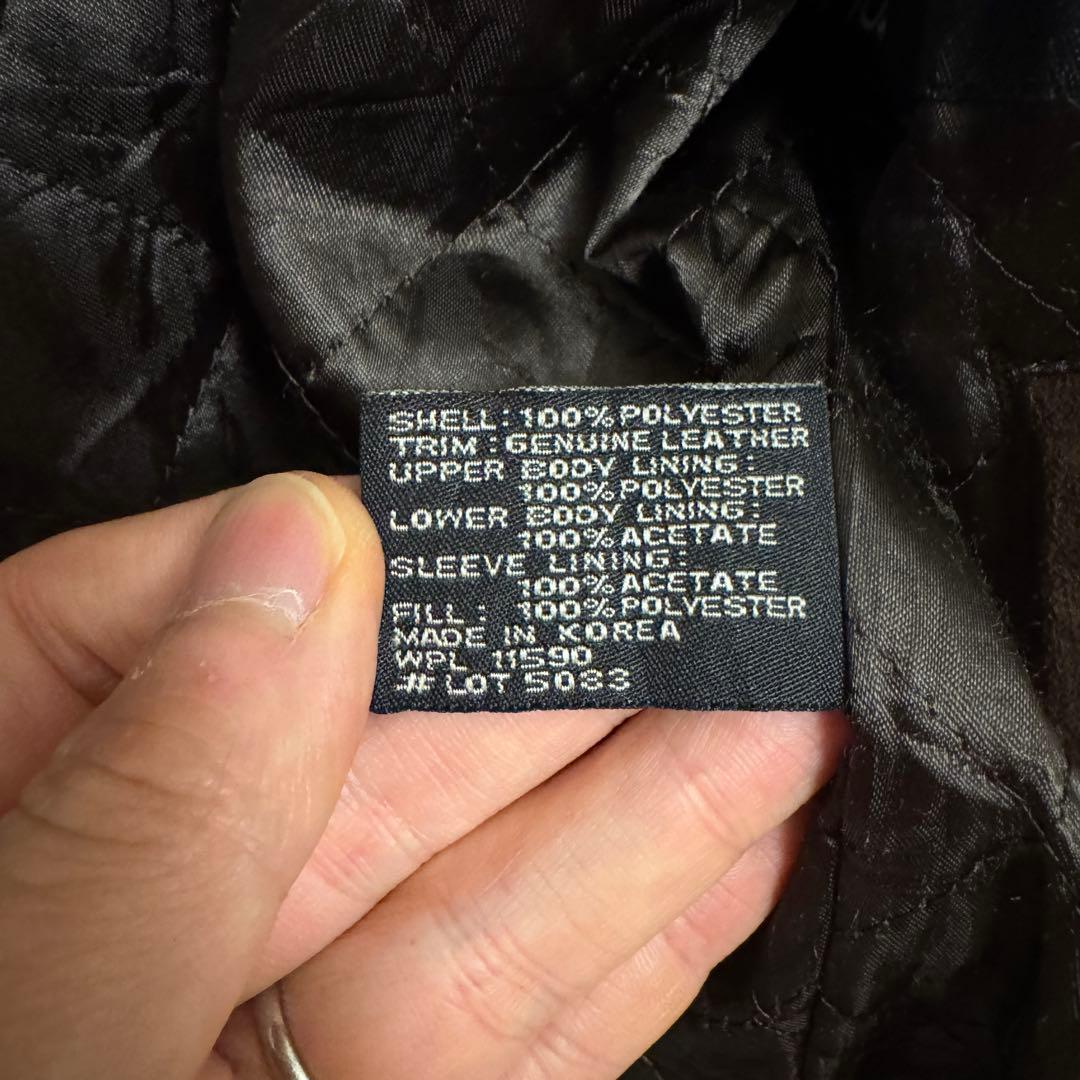 weatherproof フェイクスエードブルゾン L ブラウン