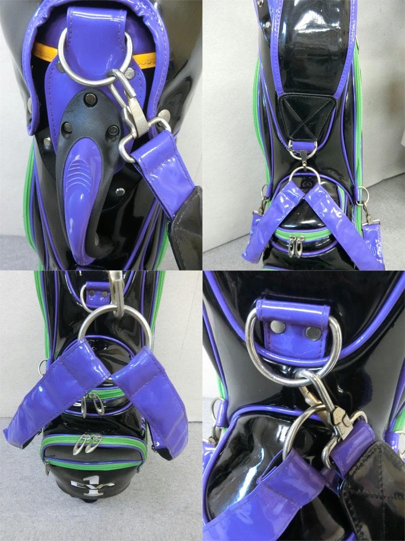 b619 エヴァンゲリオン EVA GOLFゴルフ キャディバッグ 初号機カラー