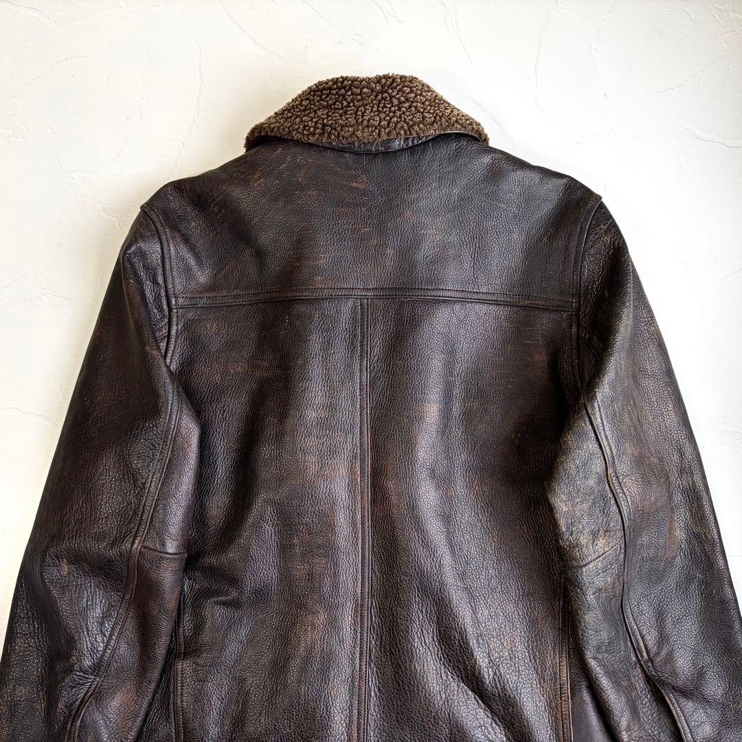 【old gap】Cow leather car coat 90's