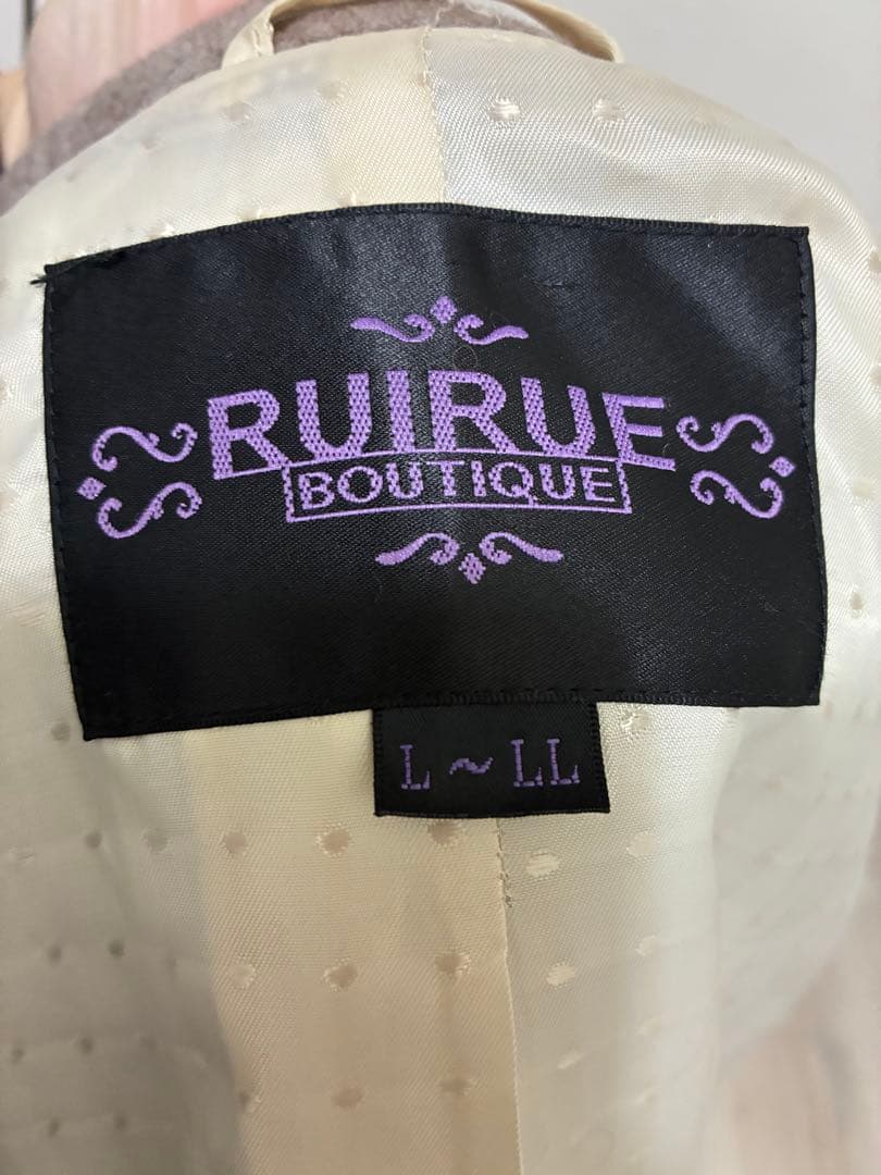 RUIRUE BOUTIQUE リアルフォックスファー付きケープコート
