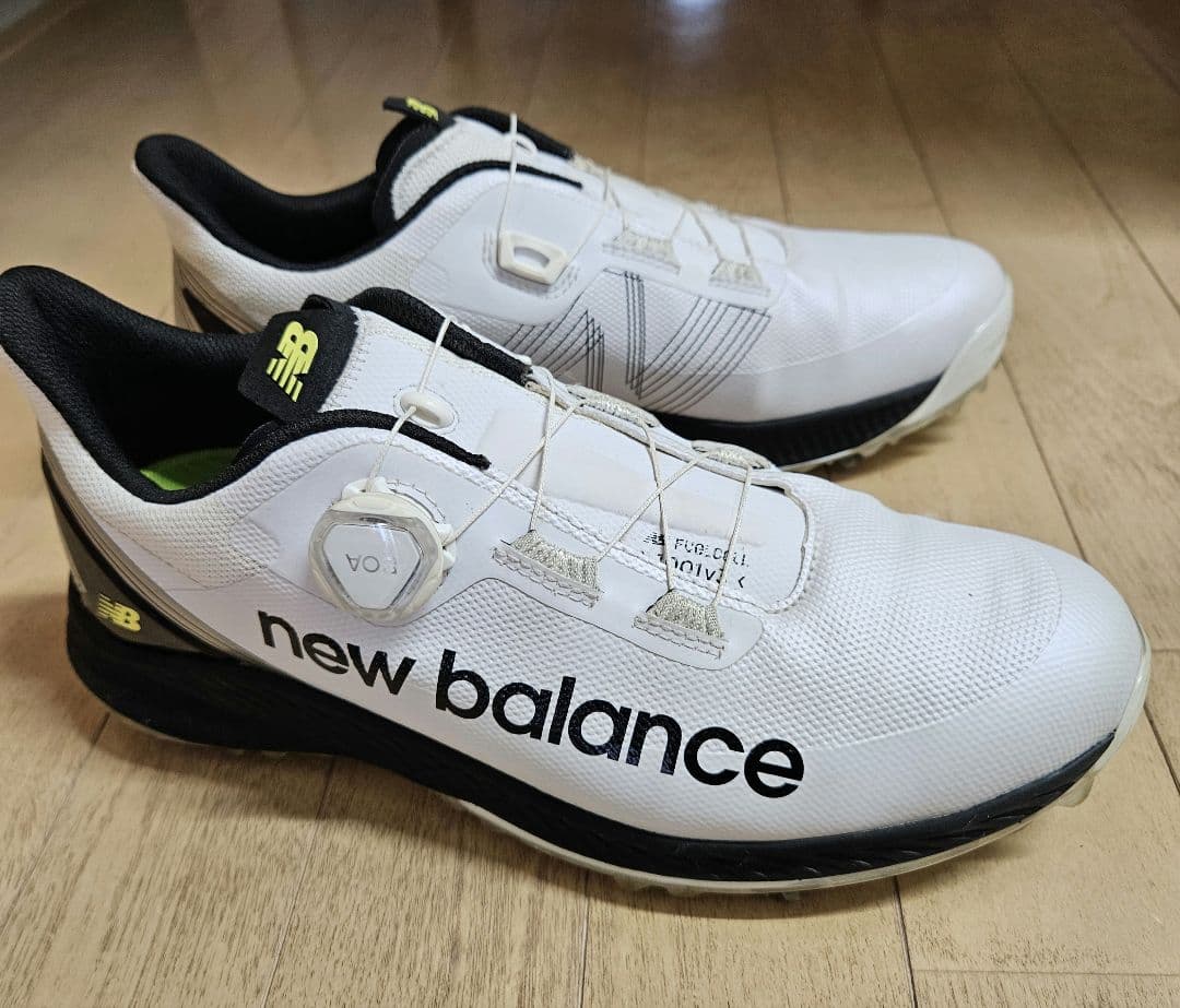 まぁくす【美品】New Balance ゴルフシューズ BOAシステム付き