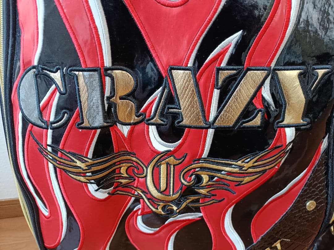 CRAZY クレイジーキャディバッグ スカルデザイン 中古