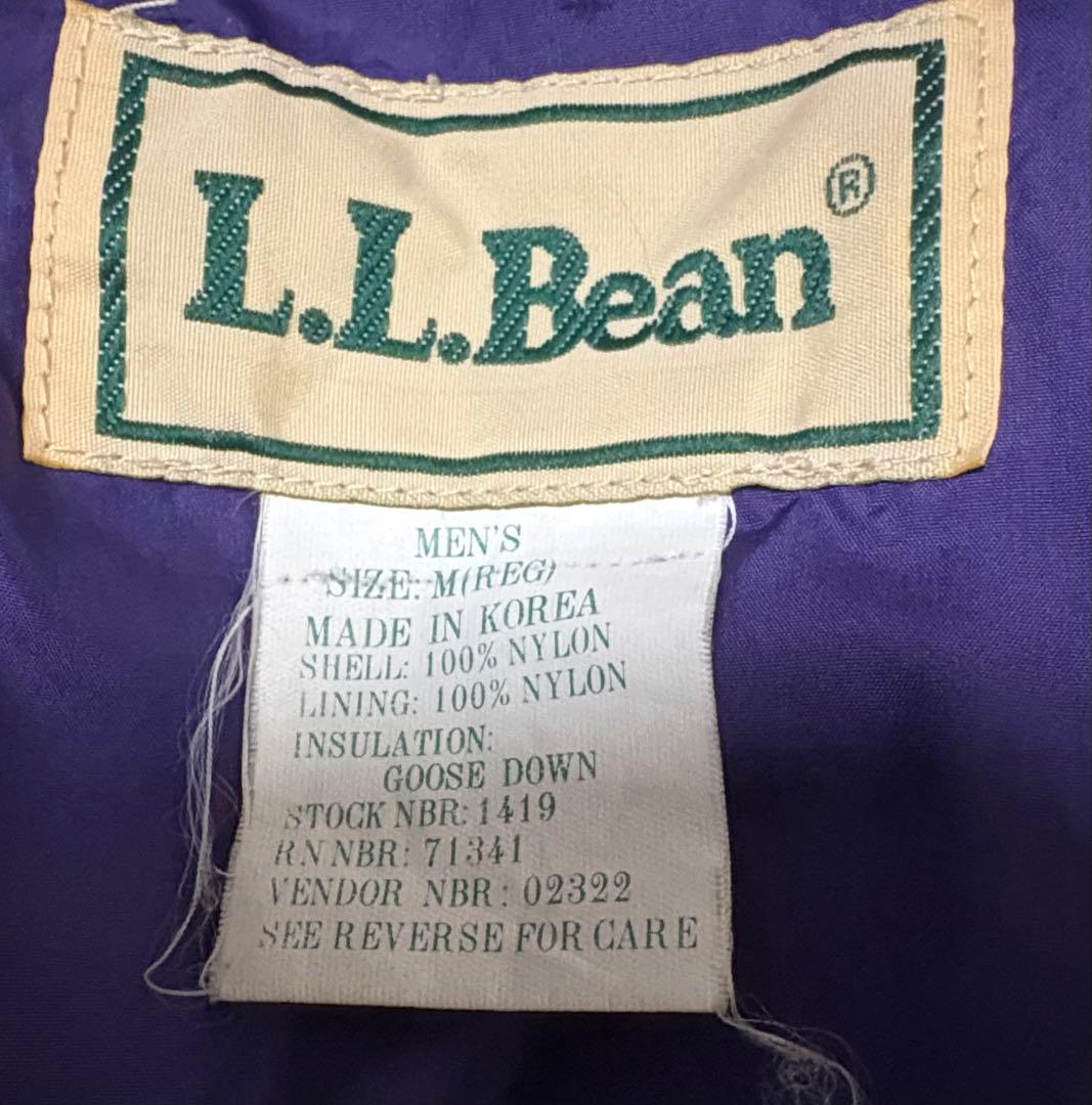 M 90s L.L.Bean グース ダウン ベスト パープル