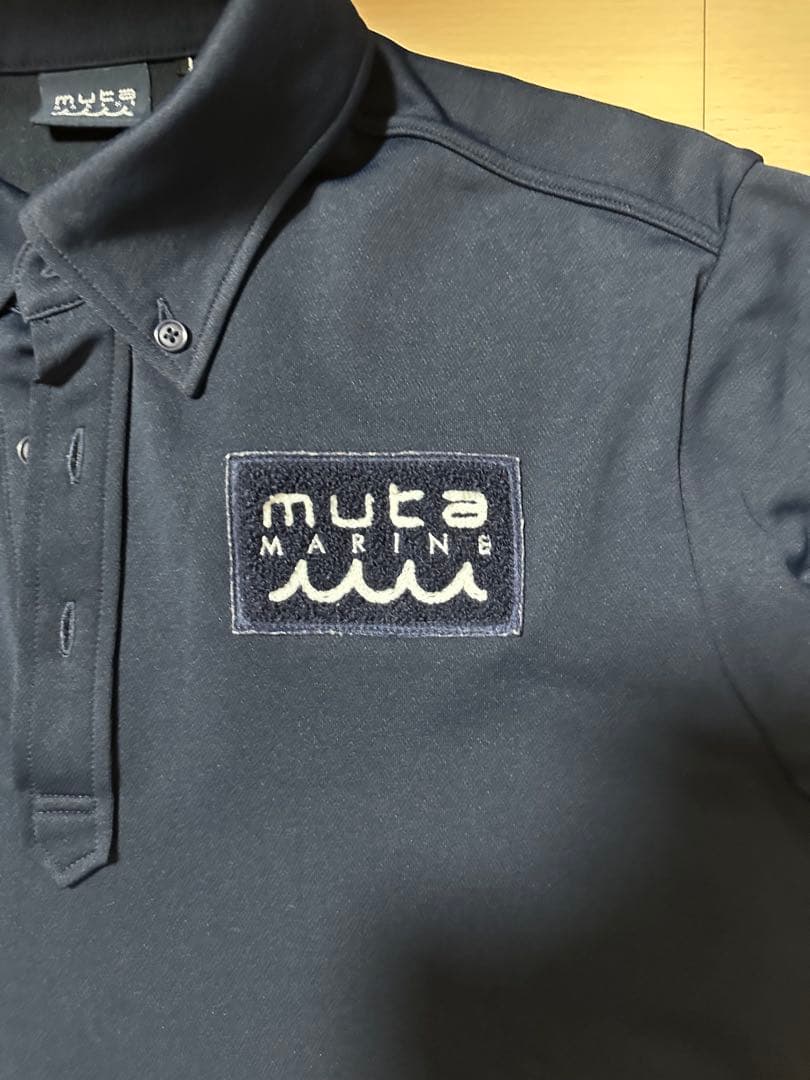美品　ムータ muta ポロシャツ　ネイビー　サイズ L