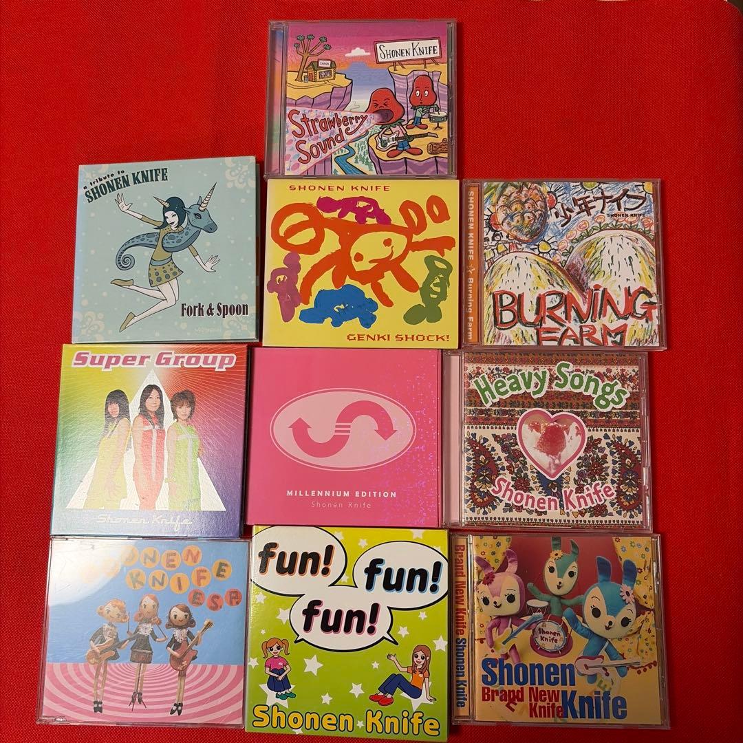 少年ナイフ　CDアルバム9枚　シングル１枚　10作品セット　まとめ売り