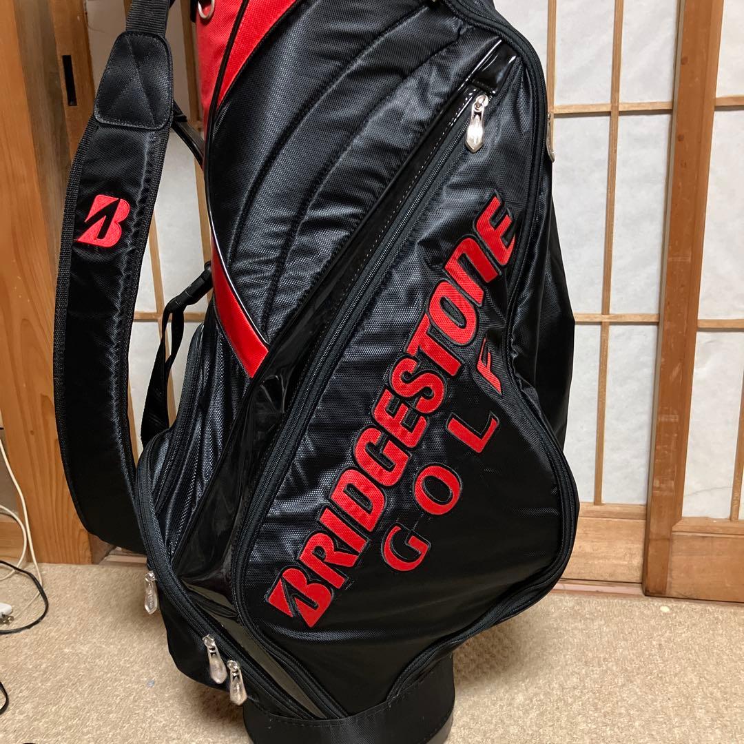 BRIDGESTONE GOLF キャディバッグ ブラック/レッド