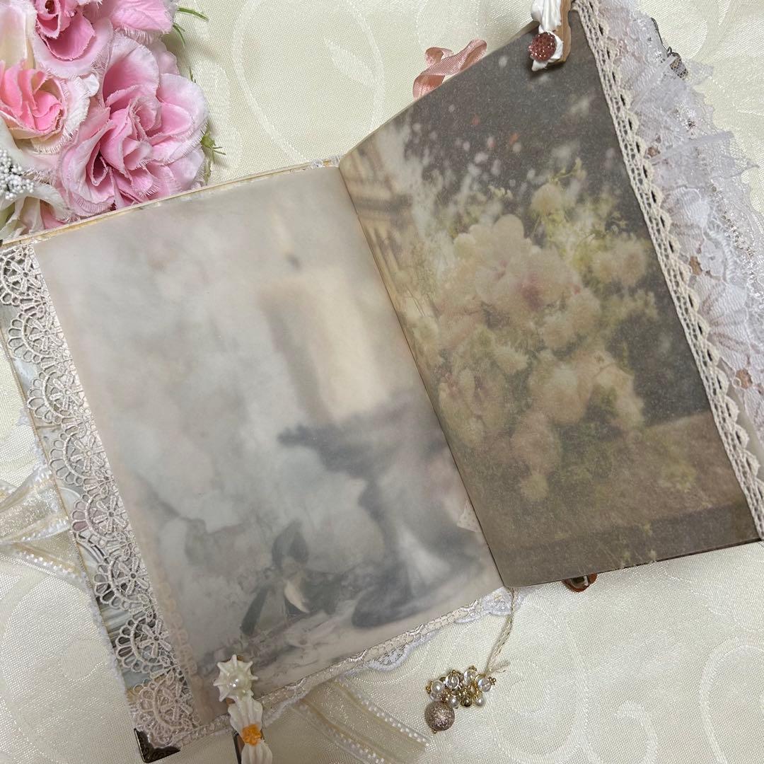薔薇とレースのジャンクジャーナル・雑記帳トレペ仕様　Classical Lady