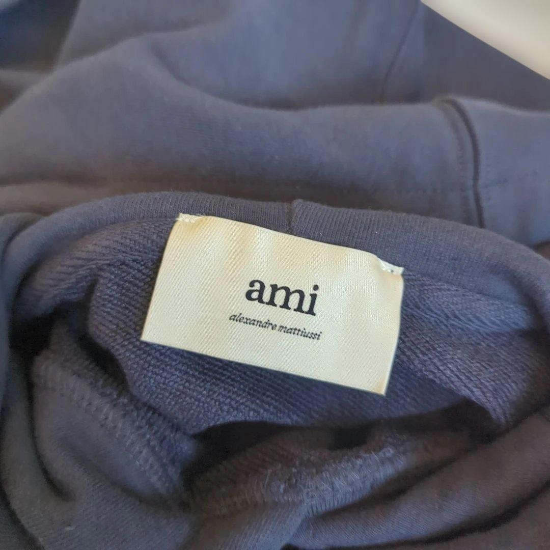【新品】AMI PARIS アミパリス パーカー ネイビー M 男女兼用