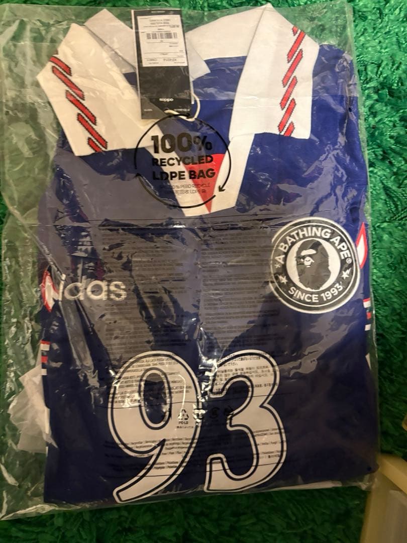 賞*義様 adidas BAPE 93 シャツ 日本代表 サッカー 97 炎