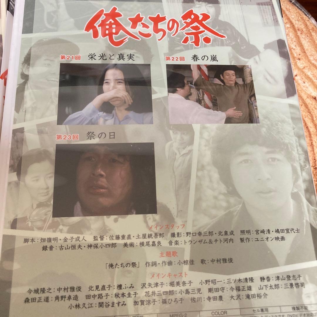 俺たちの祭 DVD-BOX 〈6枚組〉　中村雅俊主演