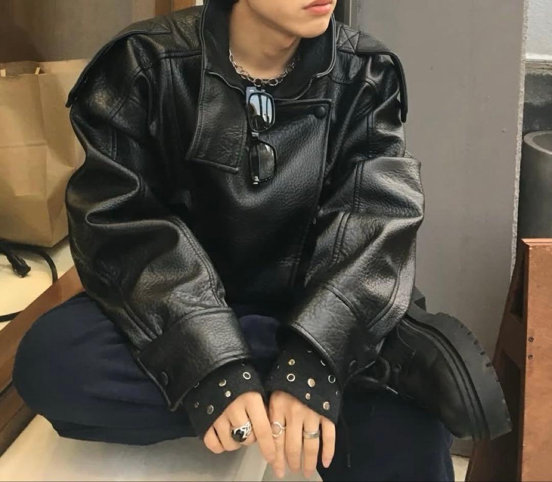 【大人気】ZARA YSL フェイクレザージャケット　 定価以下