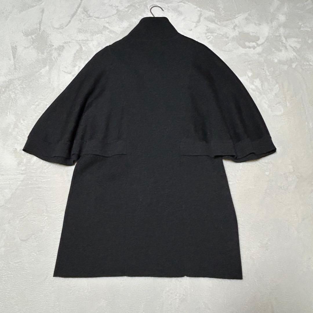 美品✨MAGGY TOKYOダークグレー ケープコート カーディガン　ウール