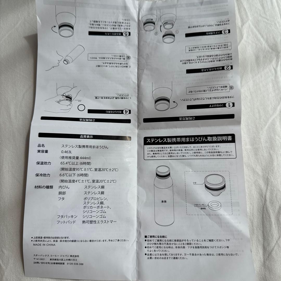 Kate Spade Starbucks ステンレスボトル 444ml