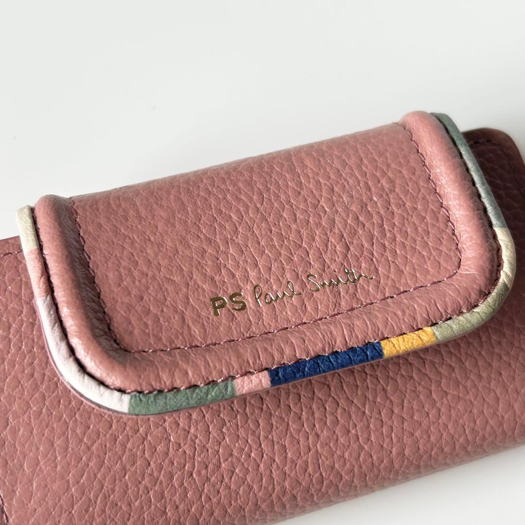 PS Paul Smith ポールスミス キーケース スワールトリム ピンク
