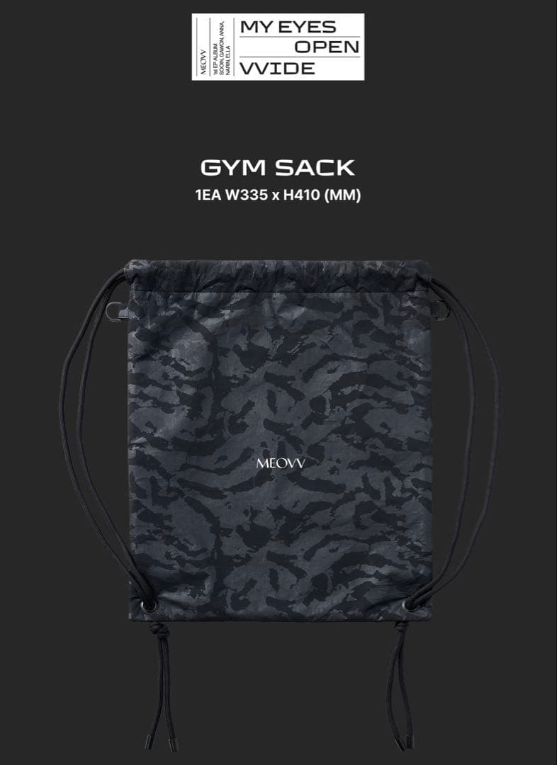 MEOVV OFFICIAL MD GYM SACK ジムサック ナップサック