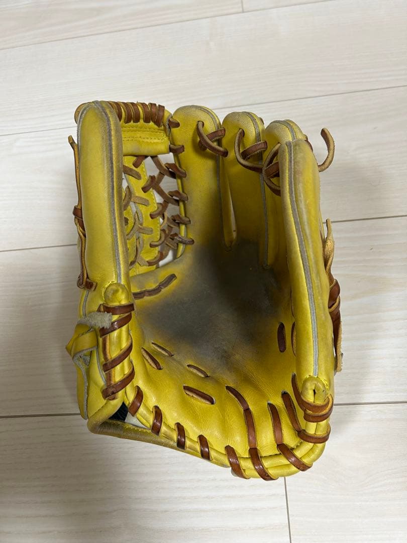 ハイゴールド 軟式 グローブ イエロー 内野用