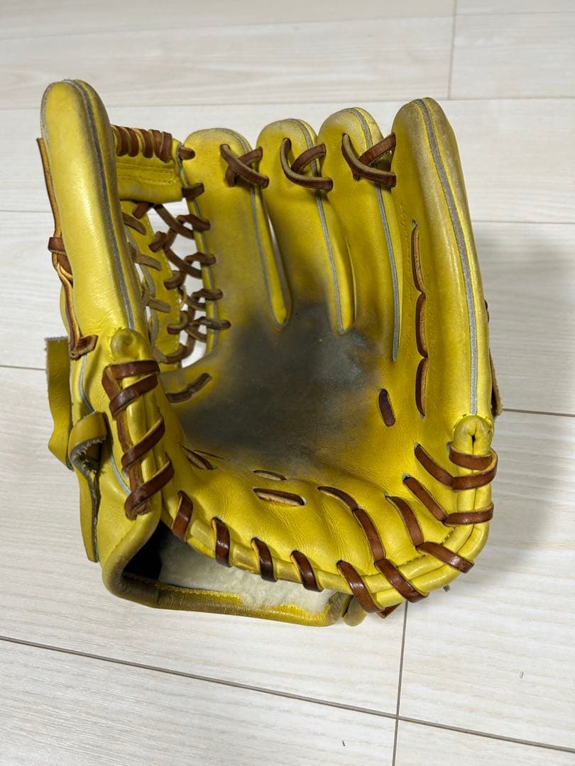 ハイゴールド 軟式 グローブ イエロー 内野用