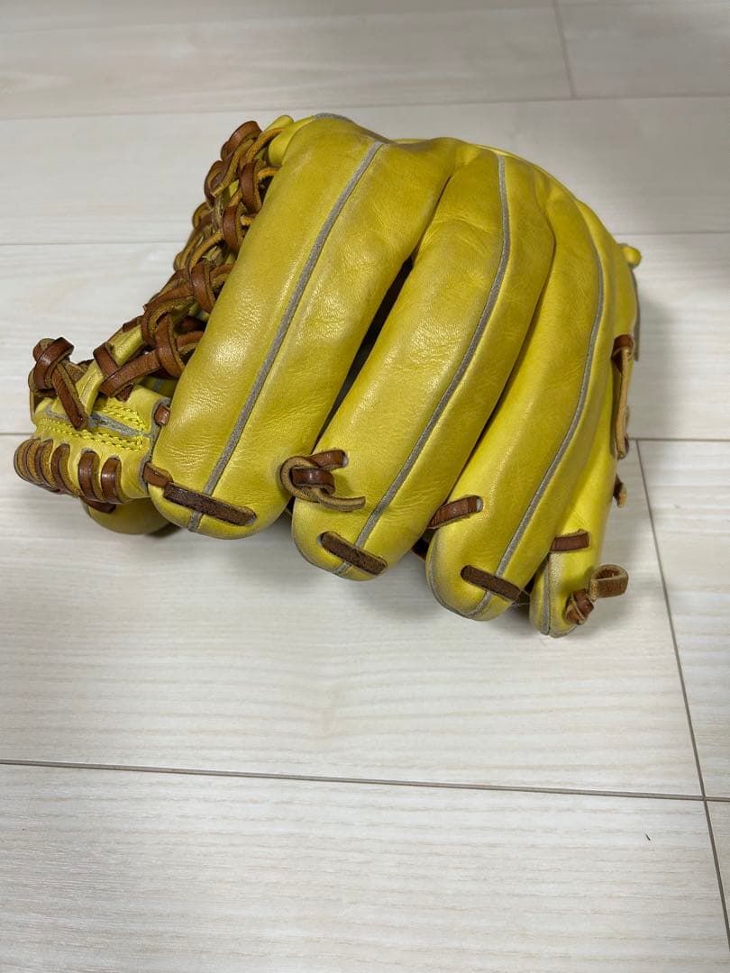 ハイゴールド 軟式 グローブ イエロー 内野用