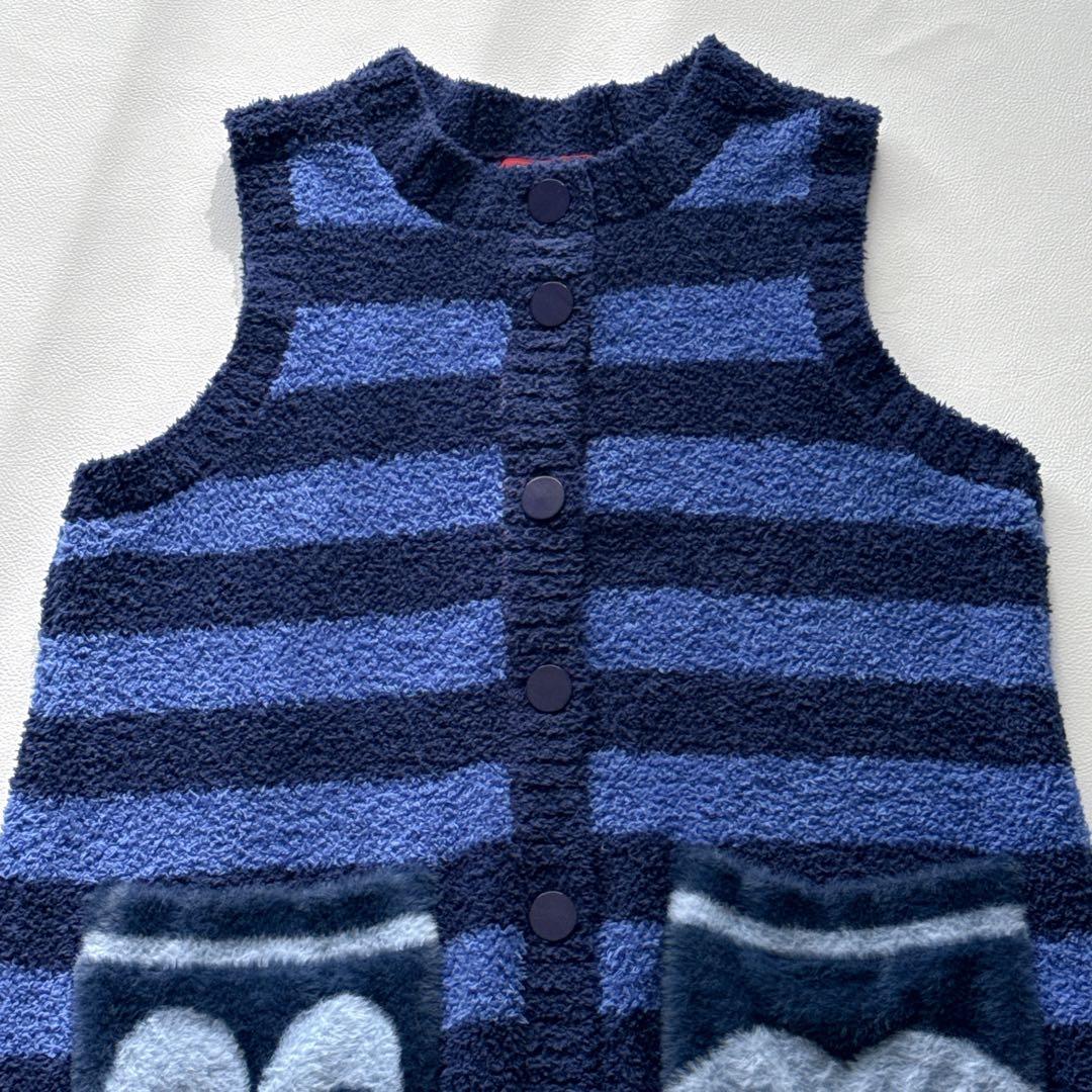 オレボレブラ　アルベロベロ ロングニットカーディガン　ロングベスト　ブタ刺繍