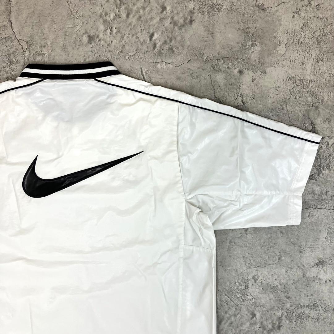 00s NIKE ナイキ ベースボール ピステ 古着 ビッグスウッシュ 刺繍ロゴ
