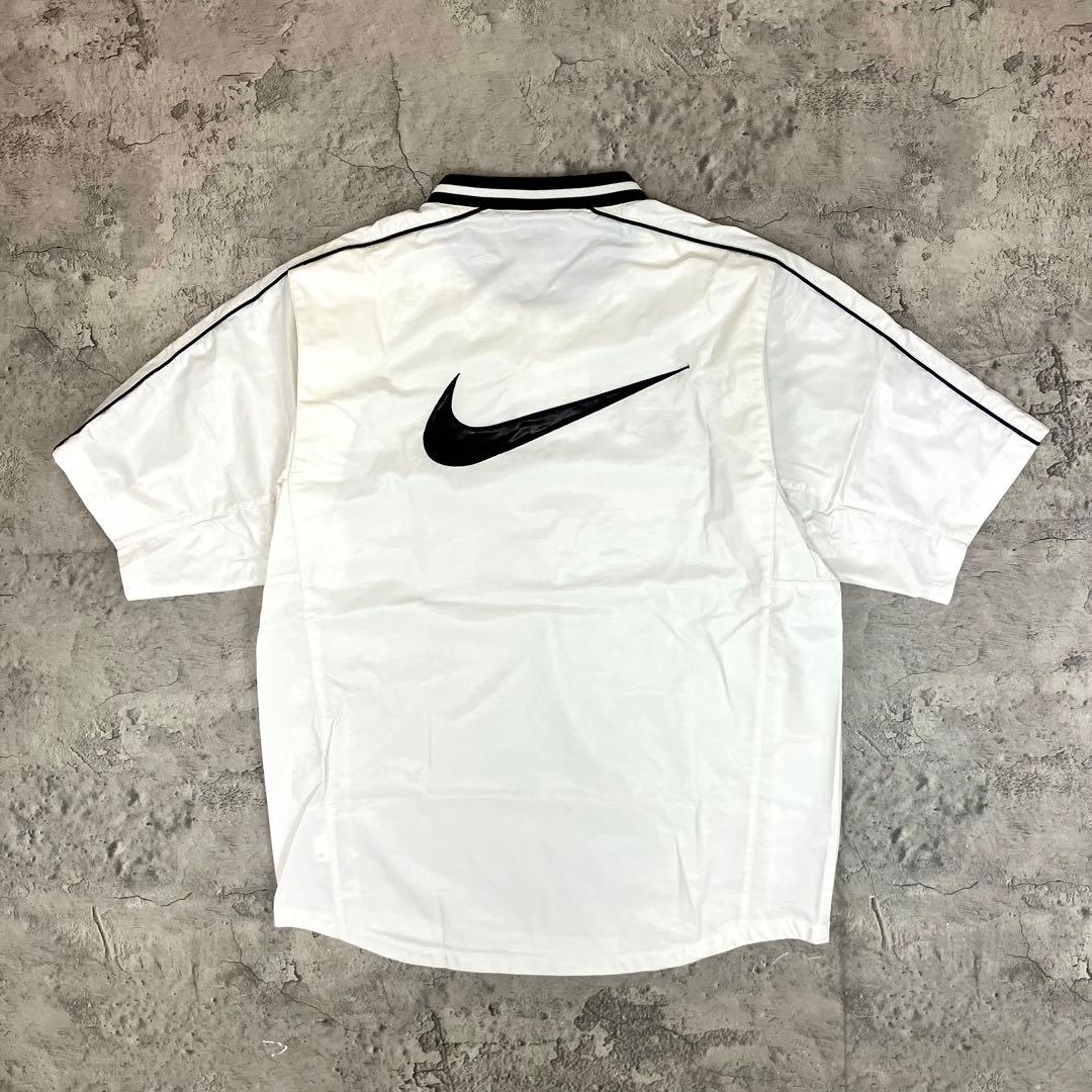 00s NIKE ナイキ ベースボール ピステ 古着 ビッグスウッシュ 刺繍ロゴ