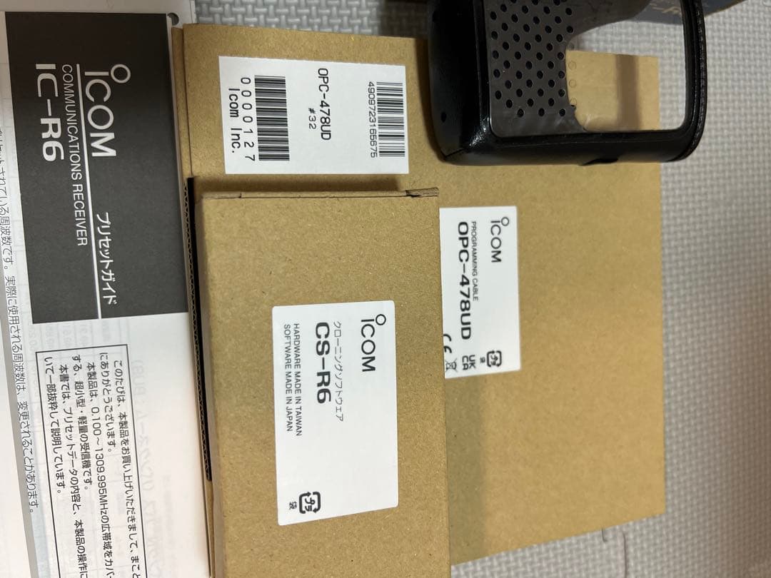 使用感なし　ICOM IC-R6 広帯域ハンディレシーバー　航空無線