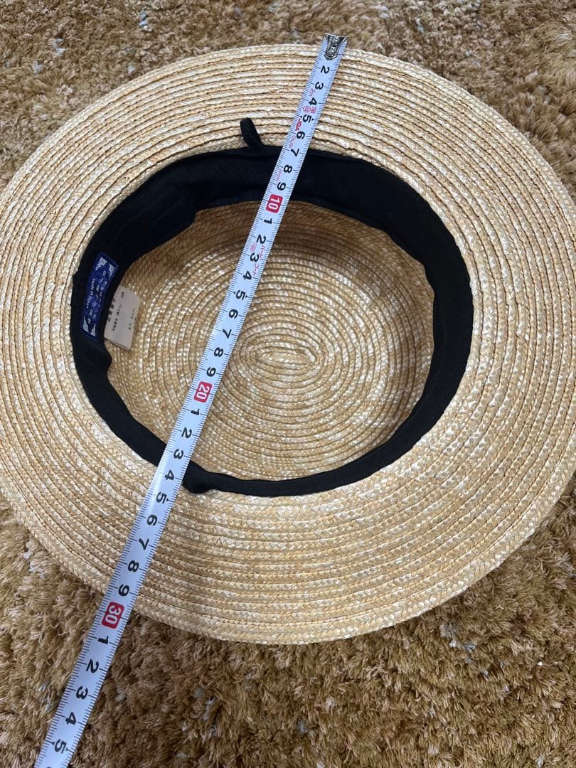 田中帽子店　マラン・フェム（57.5cm） ブラックリボン