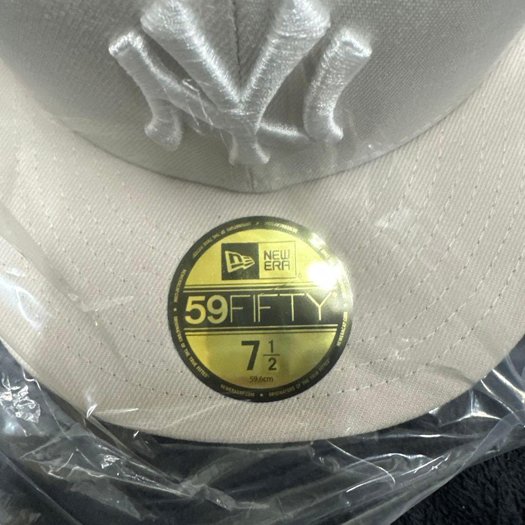 New Era ニューヨーク・ヤンキース 59FIFTY ベージュキャップ712