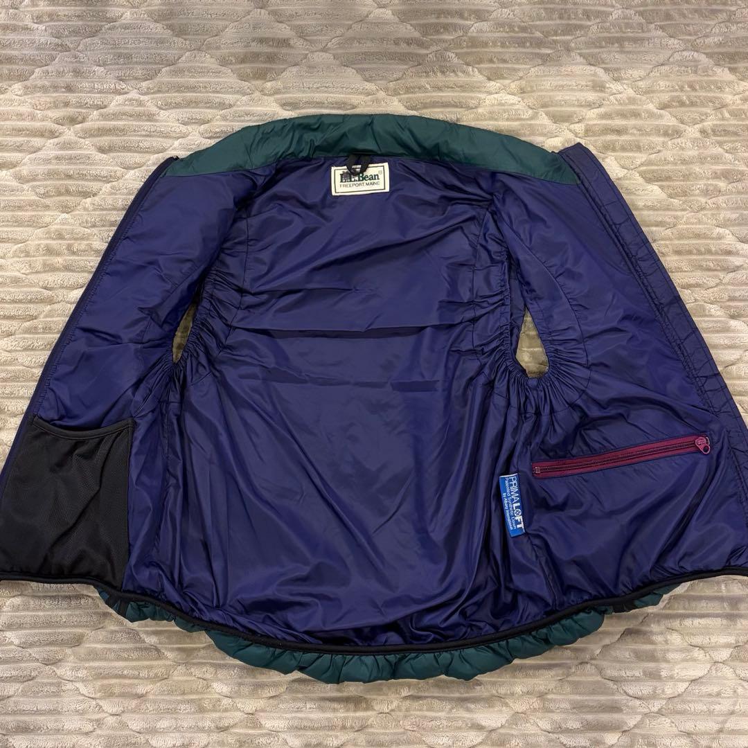 美品 90s L.L.Bean プリマロフトベスト ダークグリーン