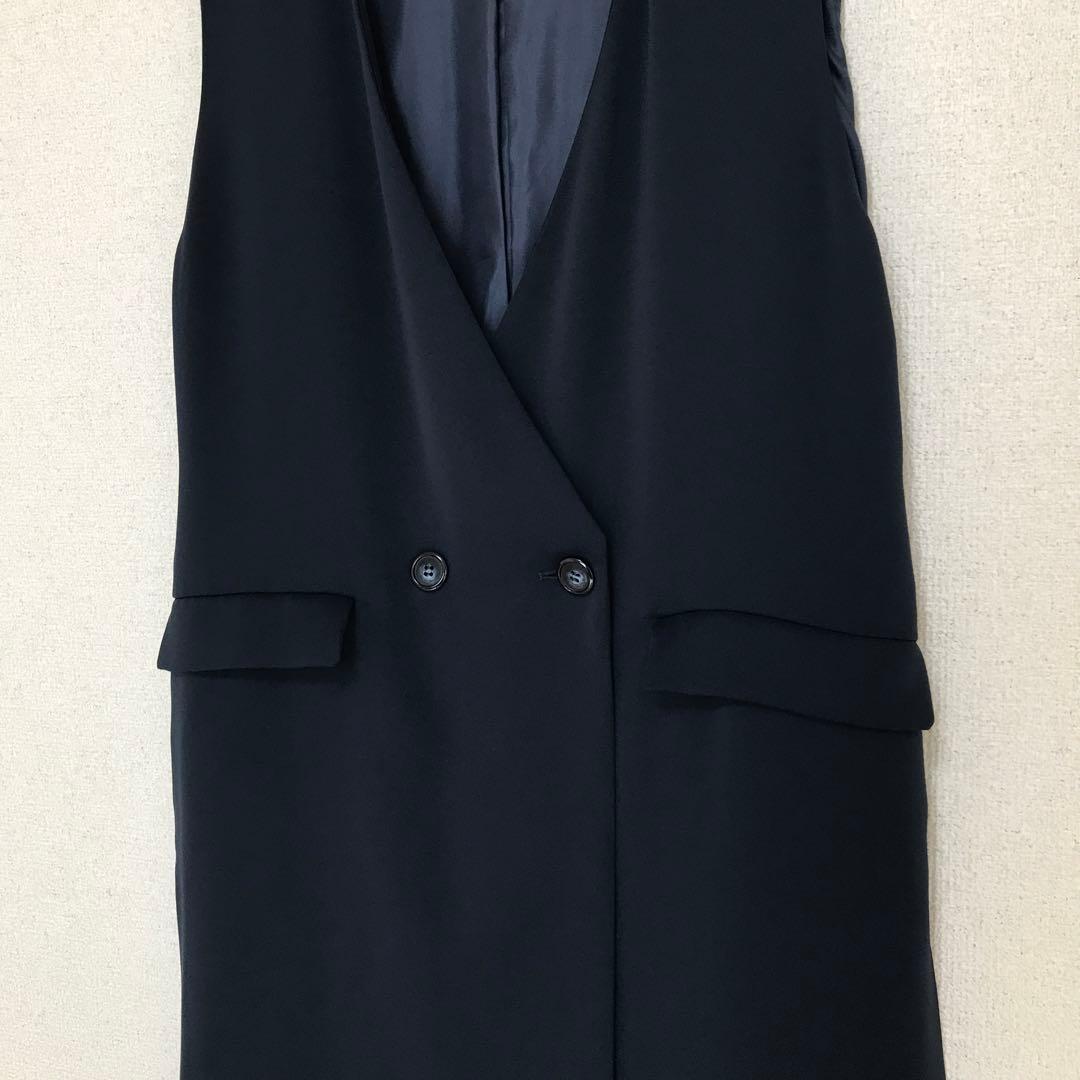 Nolley's タグ付き　サイドスリットジレ ベスト ロング
