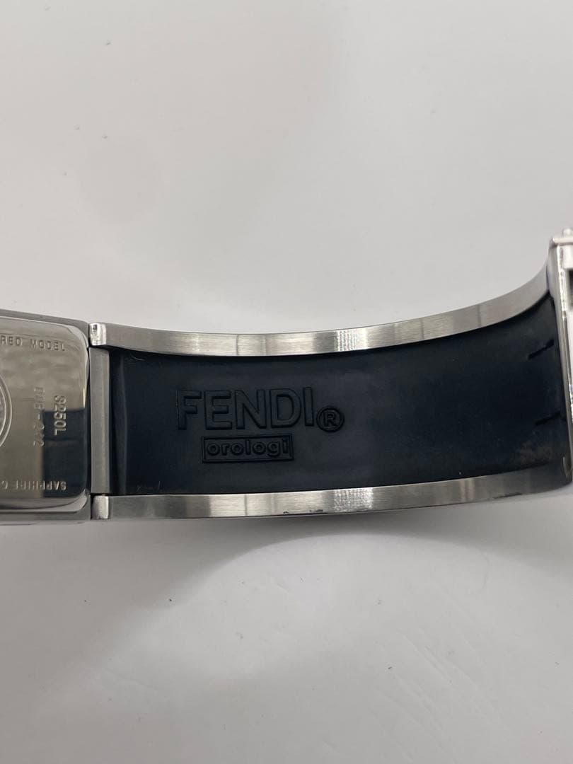 【電池交換済み】 FENDI フェンディ 3250L スクエア ブラック文字盤