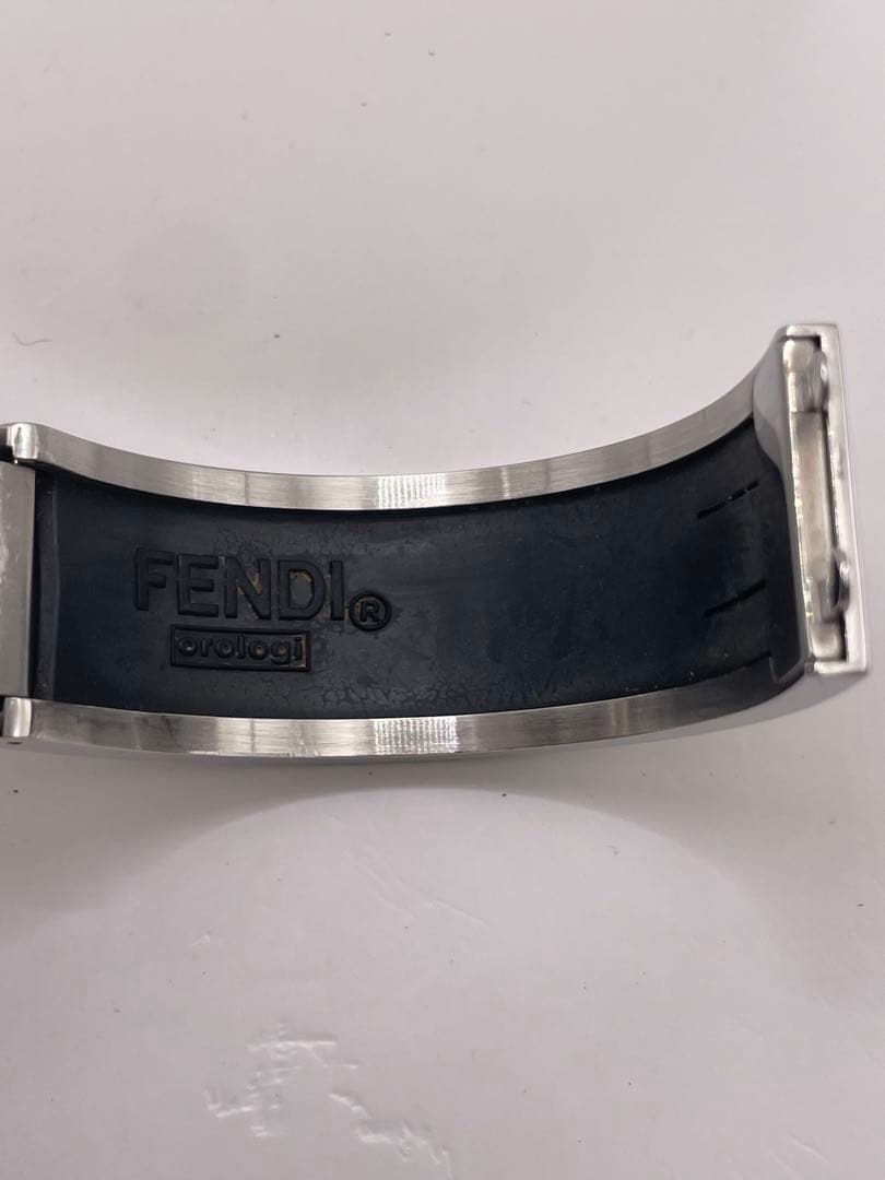【電池交換済み】 FENDI フェンディ 3250L スクエア ブラック文字盤