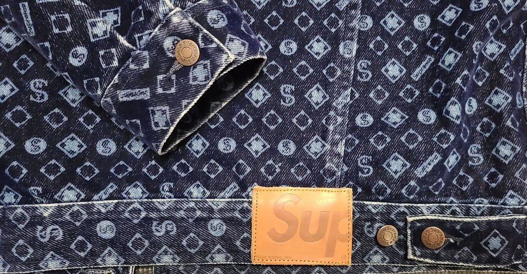 T*o様 Supreme floced denim trucker jaket