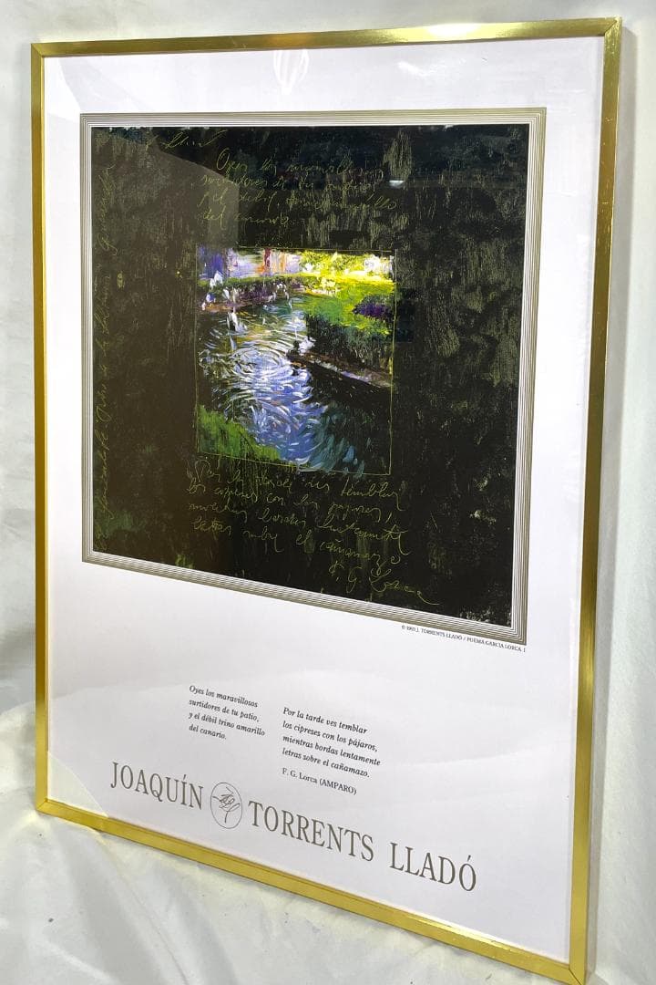 【新品】トレンツ・リャド「ロルカⅠ」ポスター 複製画　大型額付　46x64cm