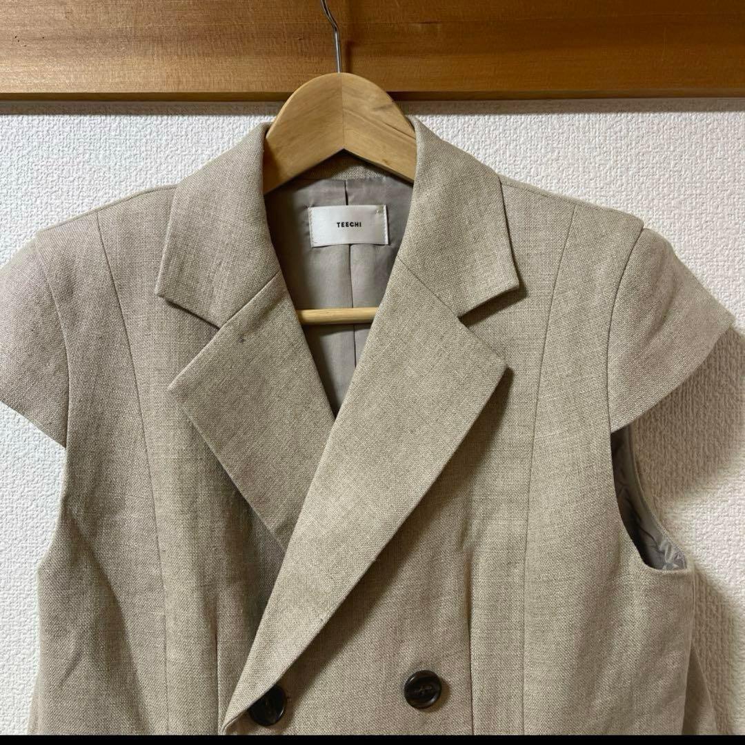 TTECHI （ティーチ） ワッフジレワッシャー加工ジレ