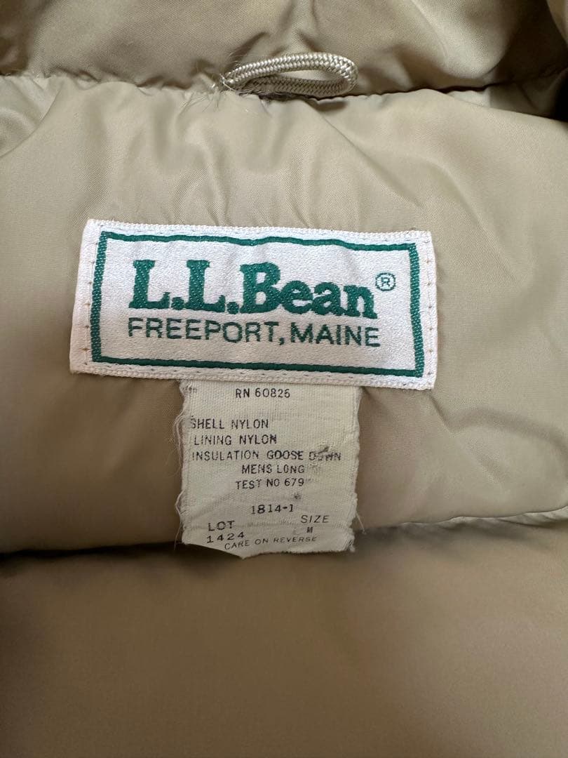 L.L.Bean エルエルビーン　ベージュ ダウンベスト　ヴィンテージ
