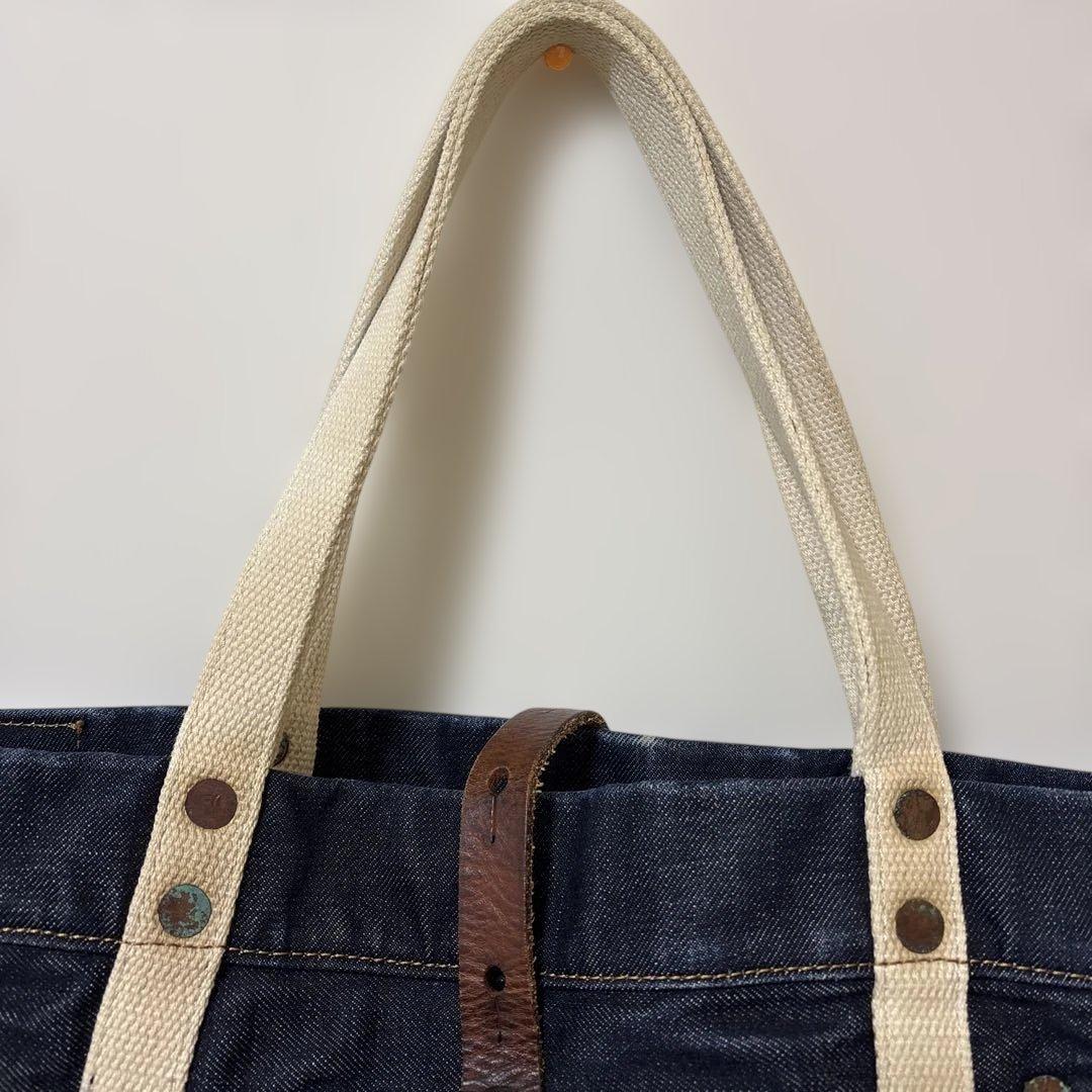 ダブルアールエル　RRL トートバッグ インディゴ　MADE IN ITALY