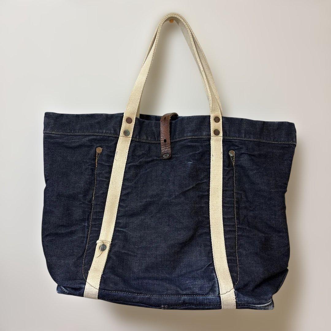 ダブルアールエル　RRL トートバッグ インディゴ　MADE IN ITALY