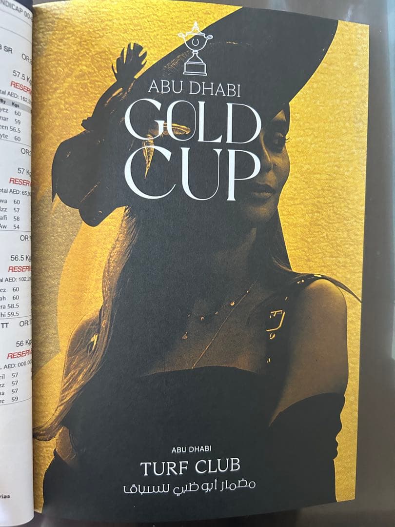 ABU DHABI GOLD CUP 2026 公式プログラム シュトラウス優勝
