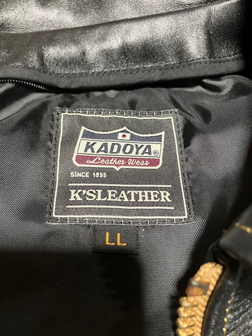 KADOYA カドヤ レザージャケット LDNVSA2 サイズLL
