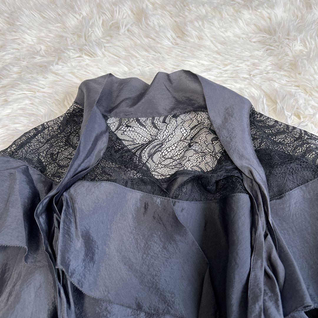 ✨美品✨25ss ヴェルメイユパーイエナ レースブラウス リボン サテン