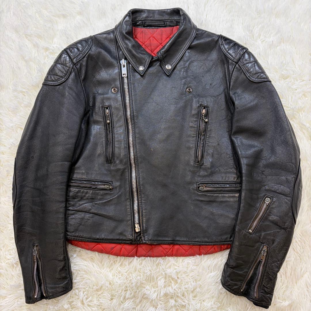 ルイスレザー 392 スターライトニング XL 70s ダブルライダース 黒