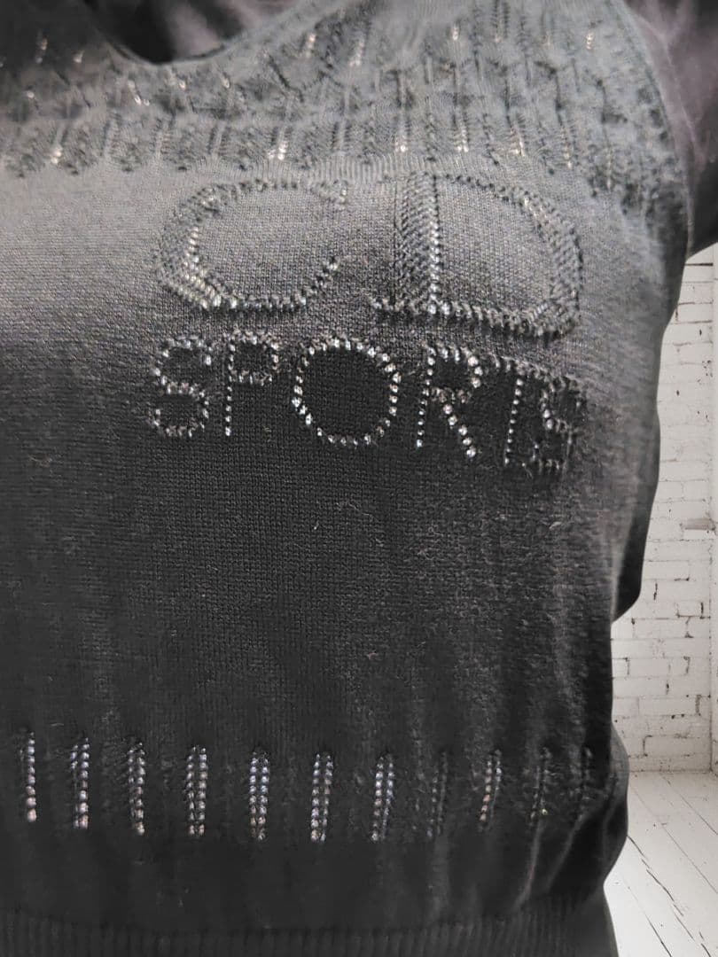 Christian Dior SPORTS ブラック Vネック ベスト M