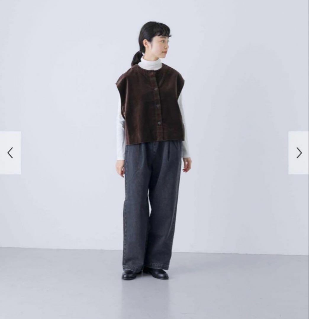 新品タグ付き　かぐれ　コットンベルベット2WAYベスト　アーバンリサーチドアーズ